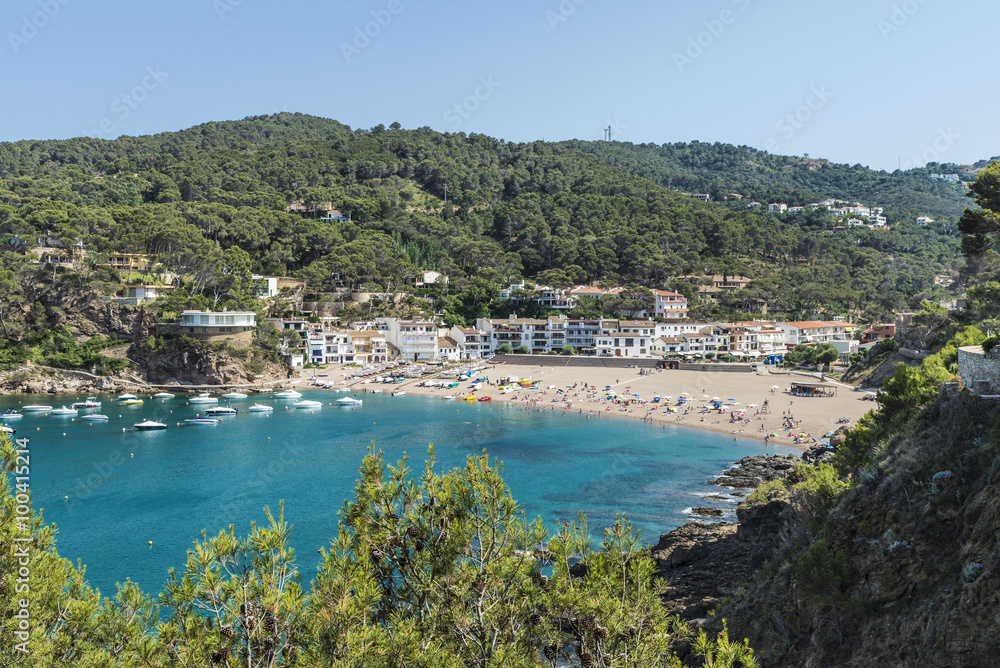 Sa Riera beach in Costa Brava, Catalonia, Spain