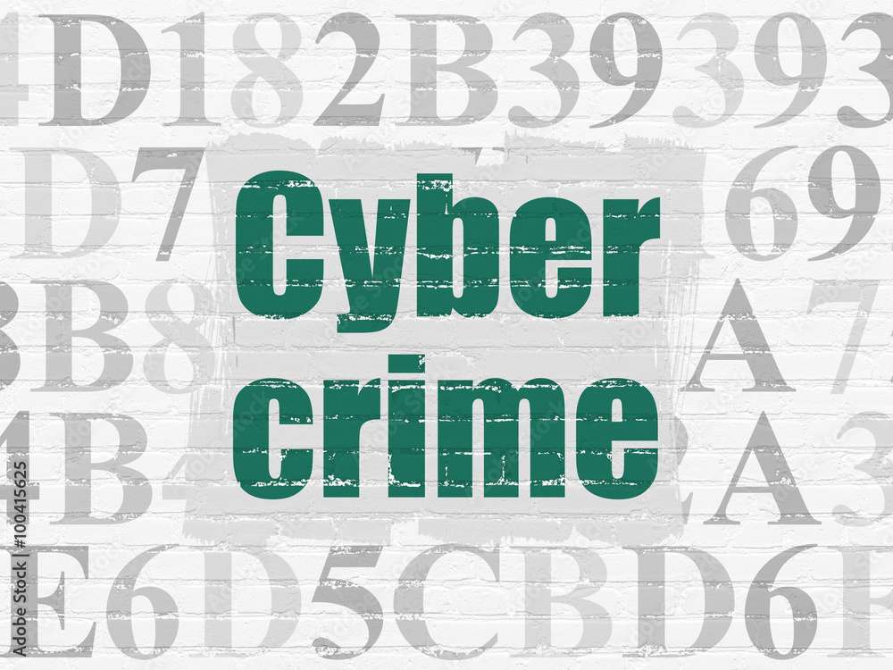 Protection concept: Cyber Crime on wall background