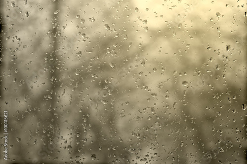 raindrops on window