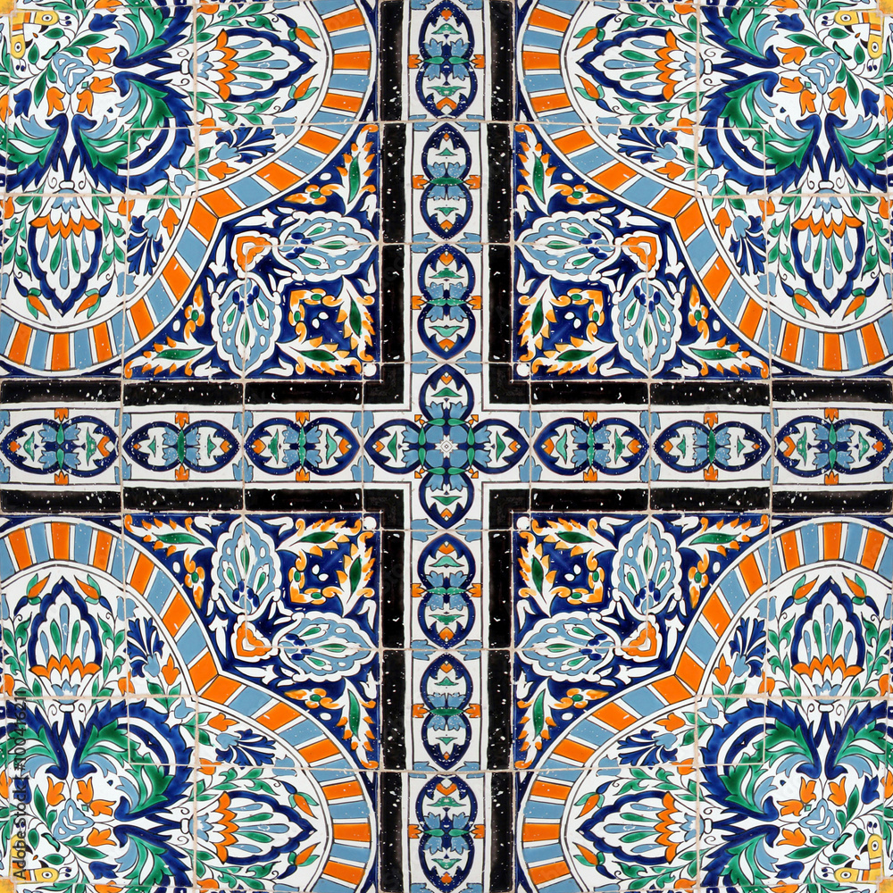 Ceramic tile - color kaleidoscopically generated background