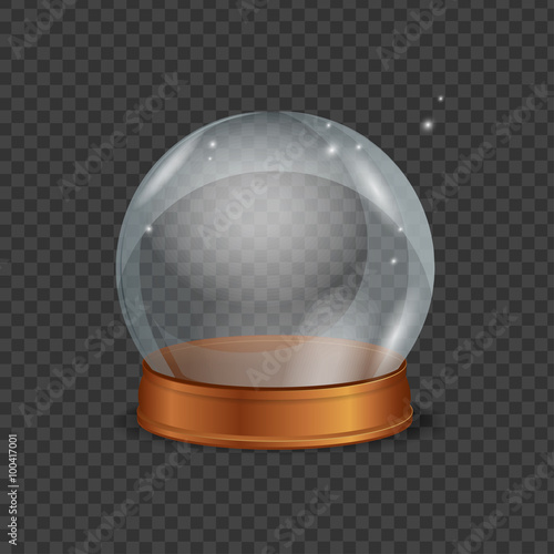 Empty Magic Crystal Ball. Vector