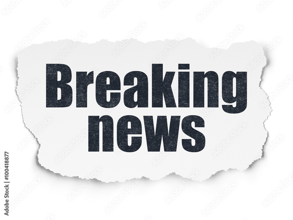 News concept: Breaking News on Torn Paper background News concept: Breaking News on Torn Paper background