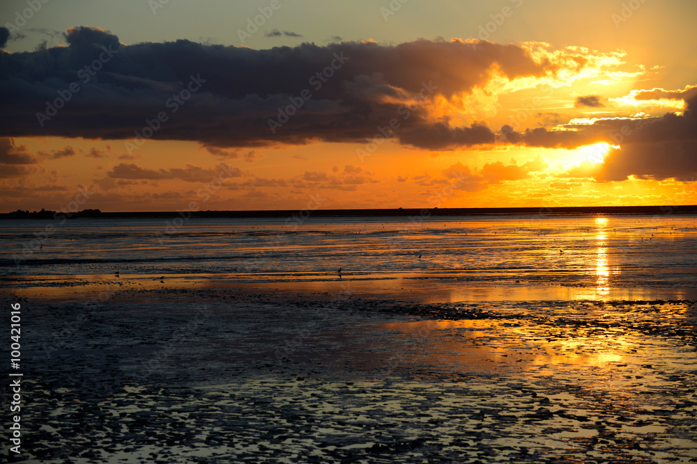 Sonnenuntergang an der Nordsee