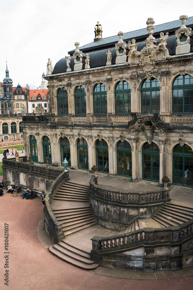 Naklejka premium Dresden, famous Zwinger museum