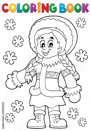 Coloring book Inuit thematics 2