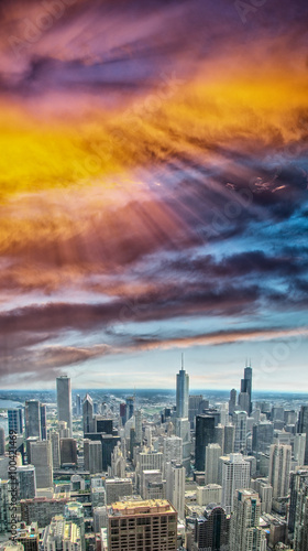 Wallpaper Mural Chicago Skyline - Illinois, USA Torontodigital.ca