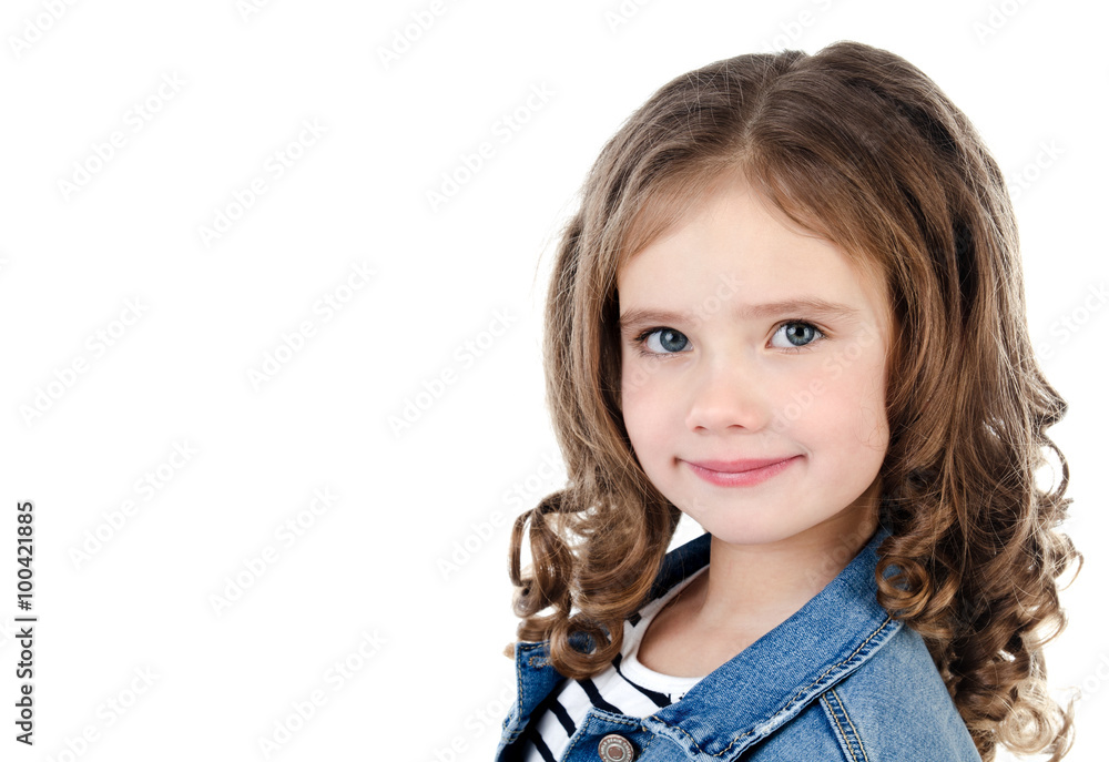 Portrait of adorable smiling little girl Portrait of adorable smiling little girl