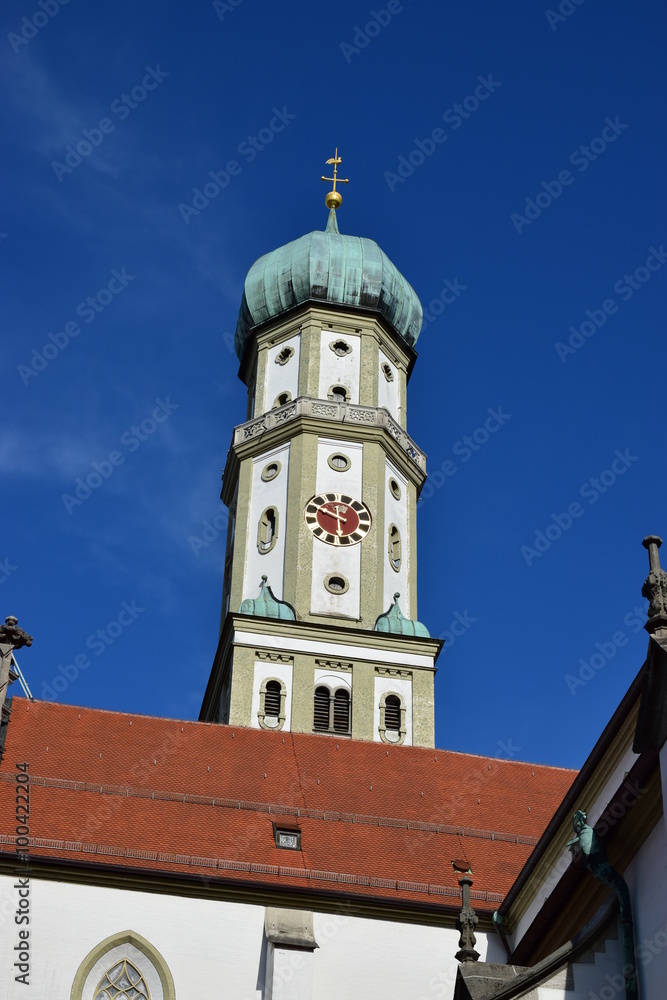 View in the city of Augsburg, Bavaria, Germany