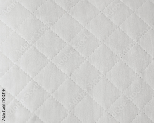 Quilted white natural textiles