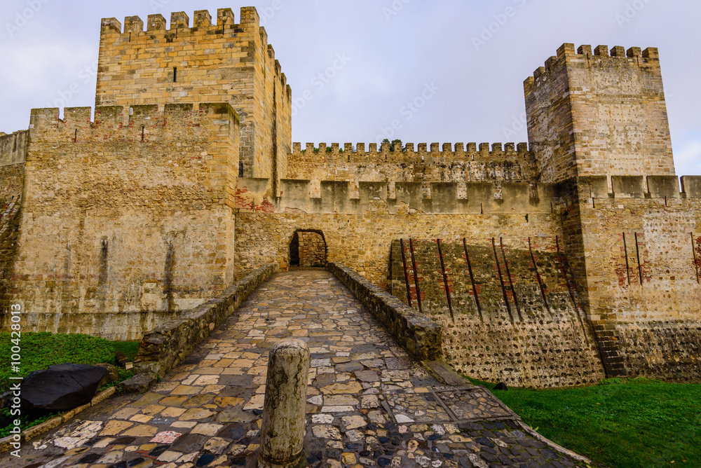 St. George's castle, Alfama district, Lisbon, Portugal.
