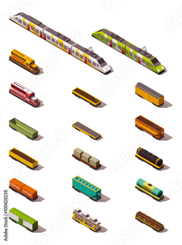 Vector isometric trains