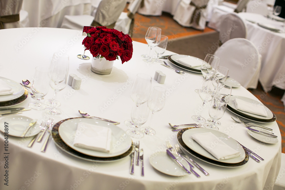Fototapeta premium Beautiful holiday table setting