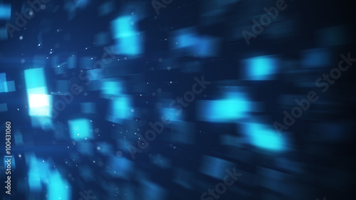 blurred blue squares backgr...