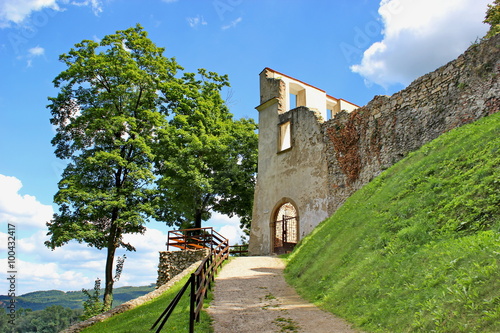 entrance to old ruin monastery, Skalka, Slovakia