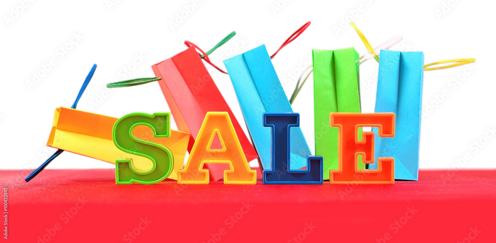 Sale written by colorful letters Sale written by colorful letters