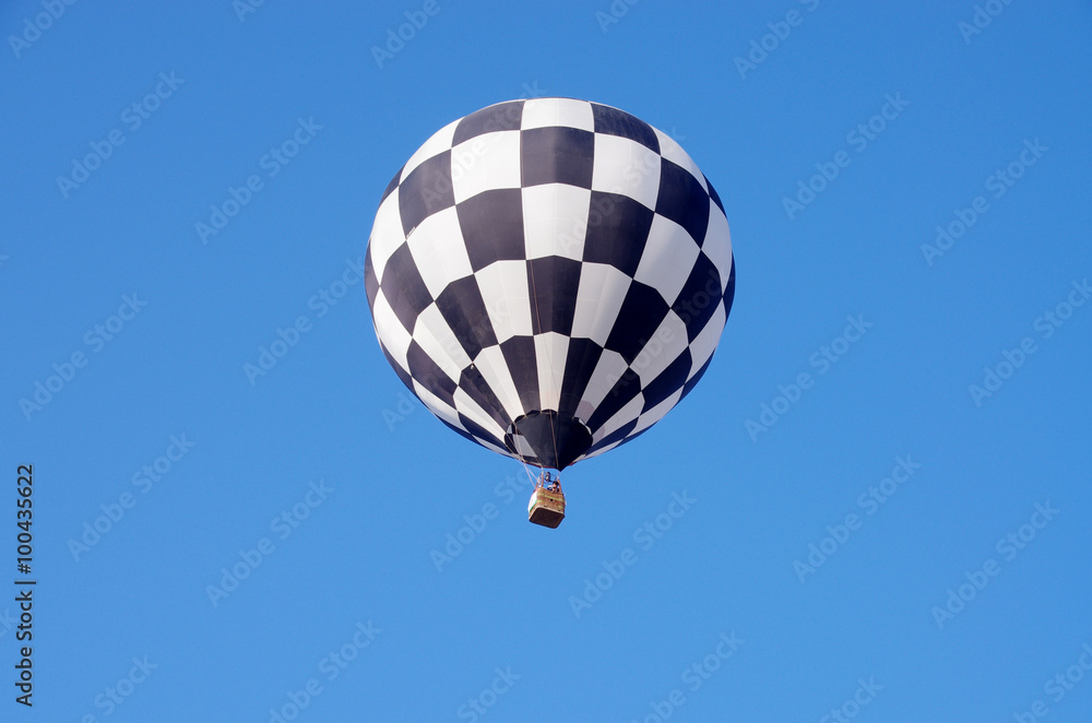 Fototapeta premium 青空に浮かぶ熱気球