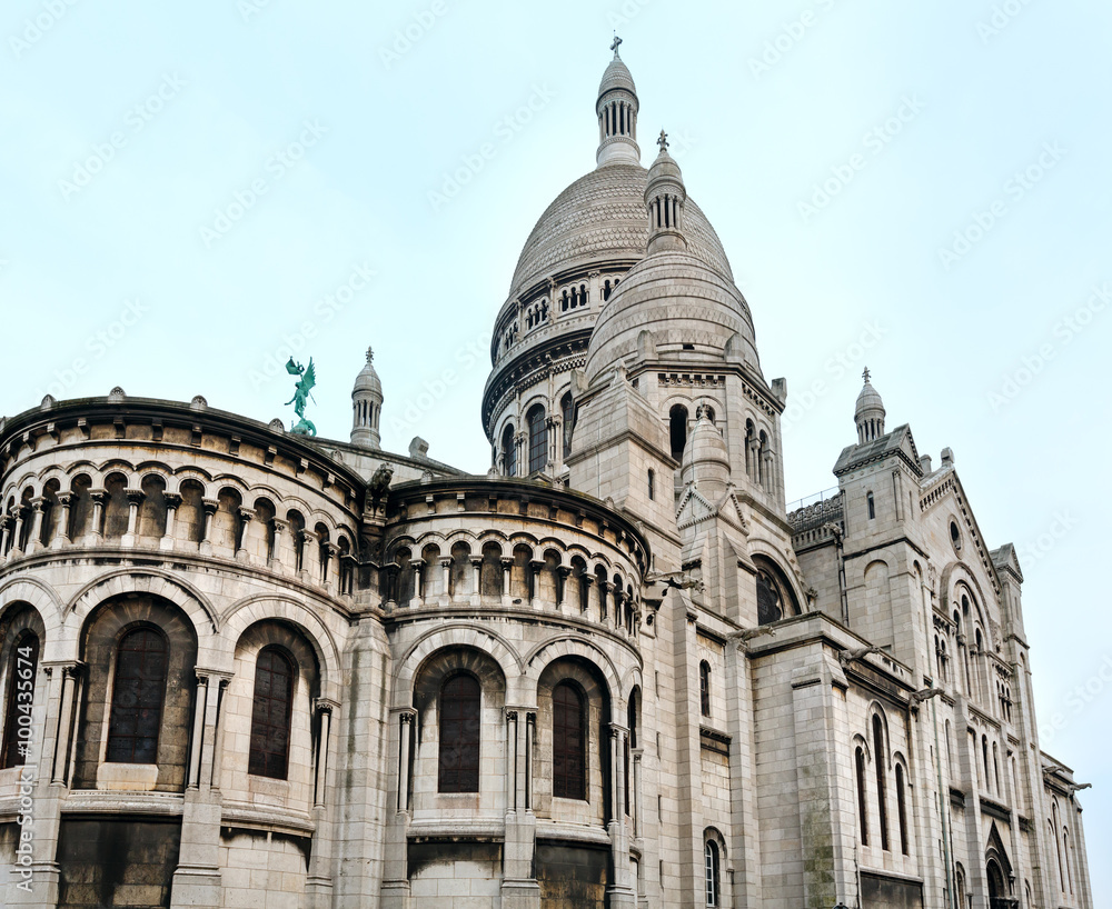 The Basilica of the Sacred Heart of Paris, France.