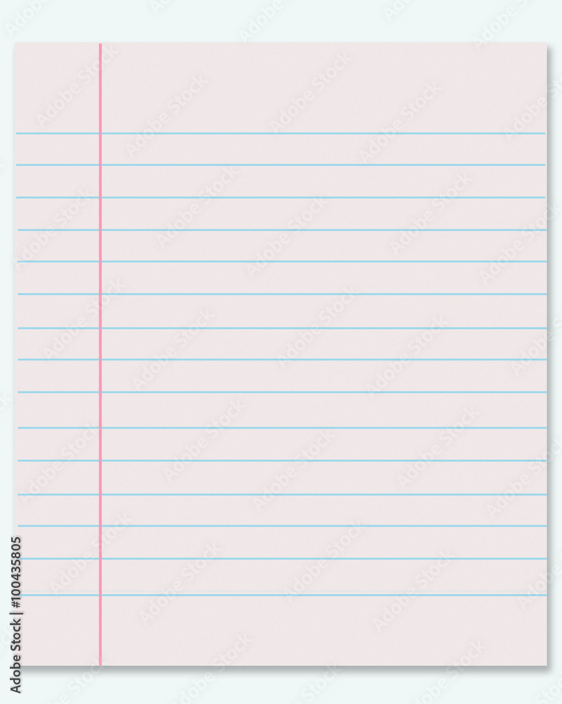 page notebook on a white background page notebook on a white background