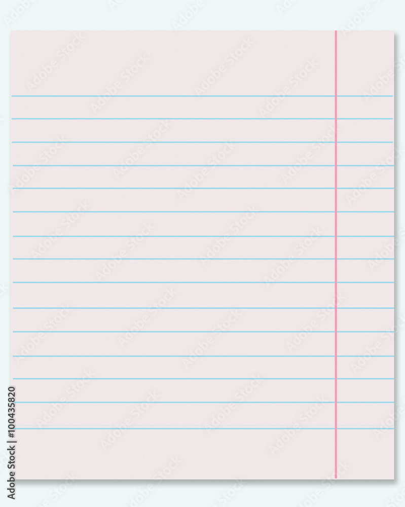 page notebook on a white background page notebook on a white background