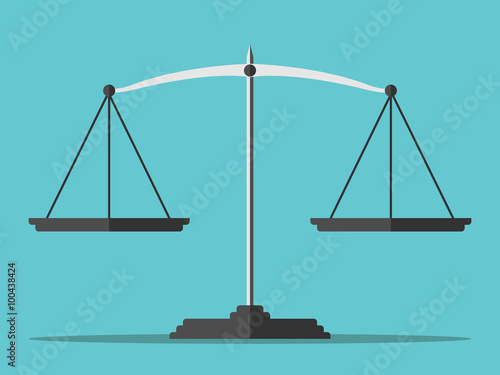 Empty scales, flat style
