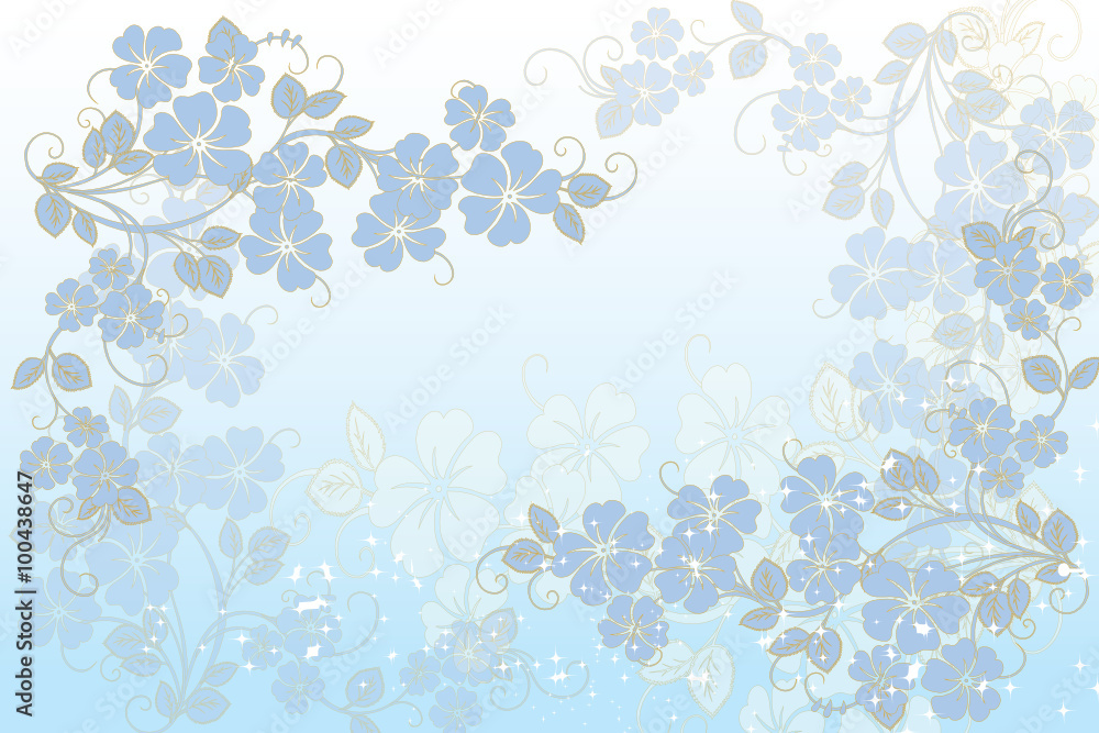floral bleue floral bleue