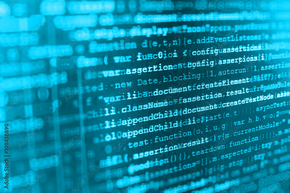 Computer source code programmer script developer. Modern technology ...