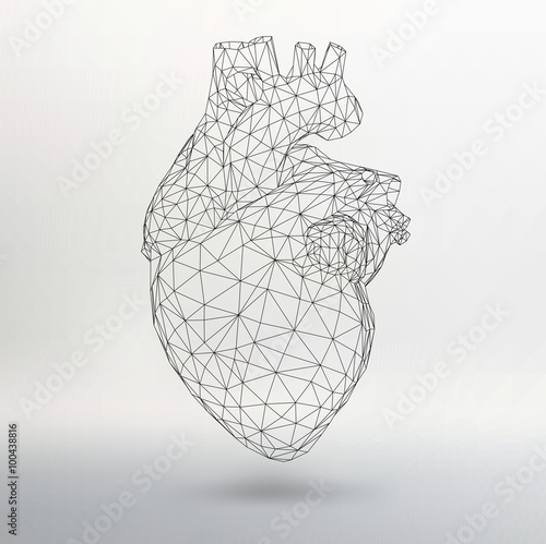 Creative concept Background of the human heart. Vector Illustration eps 10 for your design.