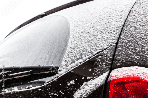 car under snow