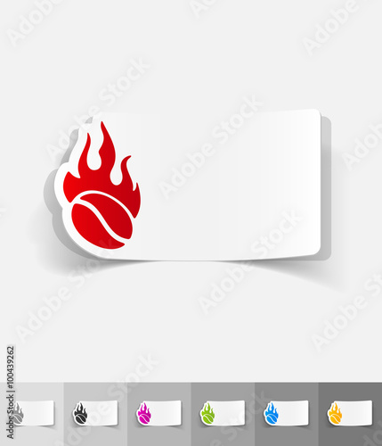 realistic design element. coffee roasting