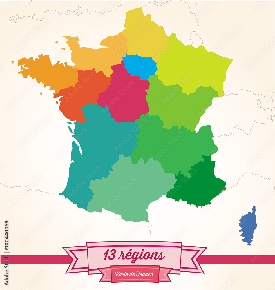 carte des régions de france