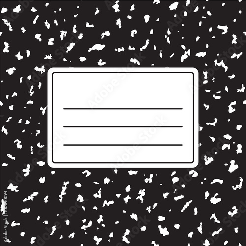 Notebook cover template