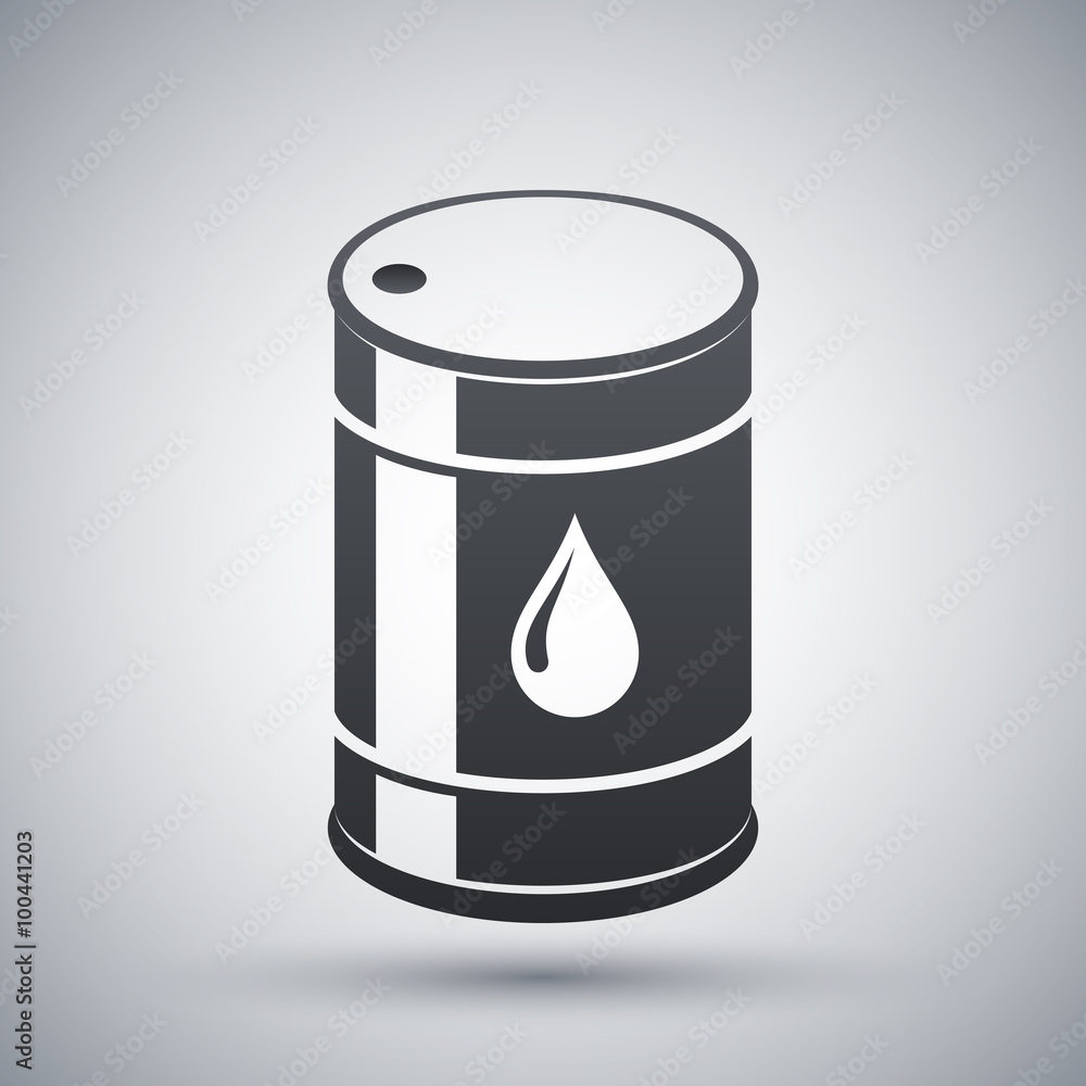 Vector oil barrel icon Vector oil barrel icon
