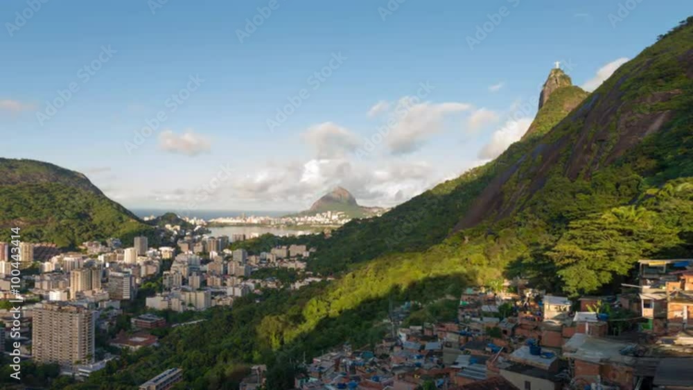 Sunrise time-lapse of Rio from the hills behind the city. Sunrise time-lapse of Rio from the hills behind the city.