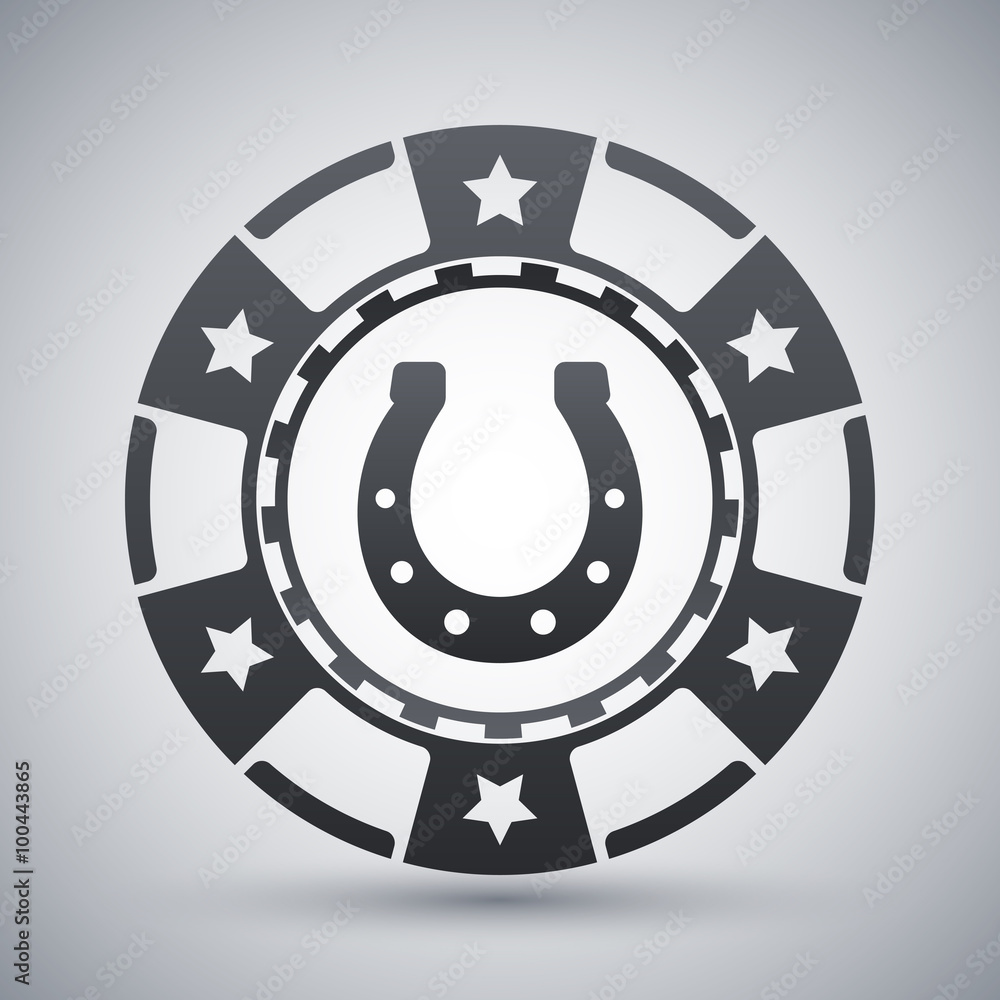 Vector casino chip icon Vector casino chip icon