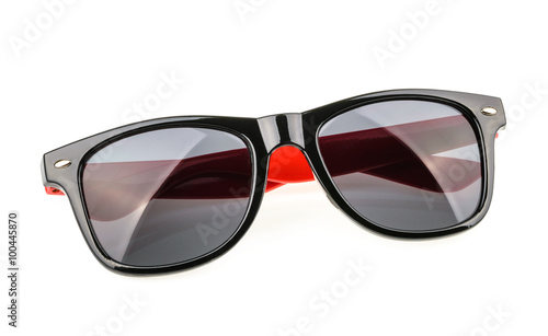 Sunglasses isolated against a white background.