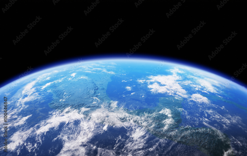 High Resolution Planet Earth view. The World Globe from Space in Stock