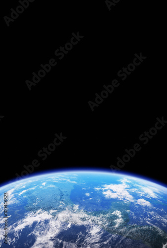High Resolution Planet Earth view. The World Globe from Space in