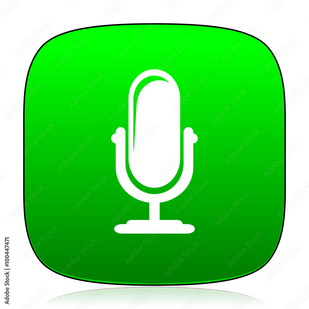 microphone green icon microphone green icon