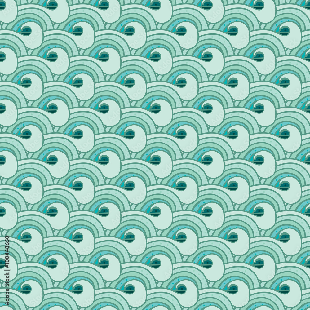 Seamless sea pattern