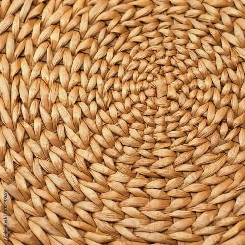 Texture of woven straw