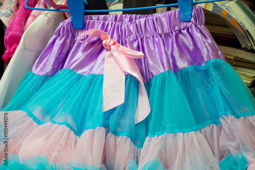 Colorful girl skirt © mantinov