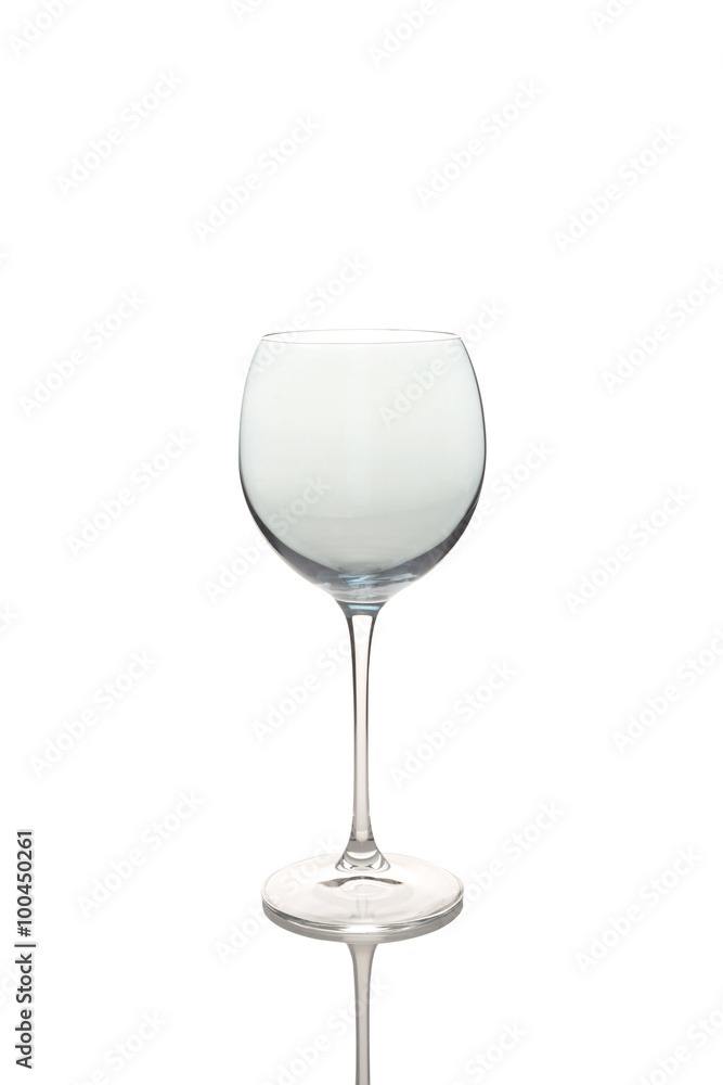 wine glass on a white background