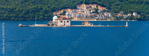 Church Our Lady of the Rocks in Kotor, Montenegro. photo