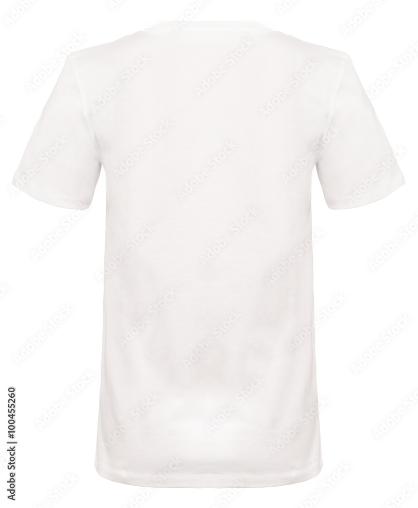 Rear-view Cut-out of Plain White Shirt on Invisible Mannequin Rear-view Cut-out of Plain White Shirt on Invisible Mannequin