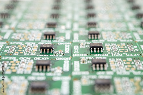 Production of electronic chip