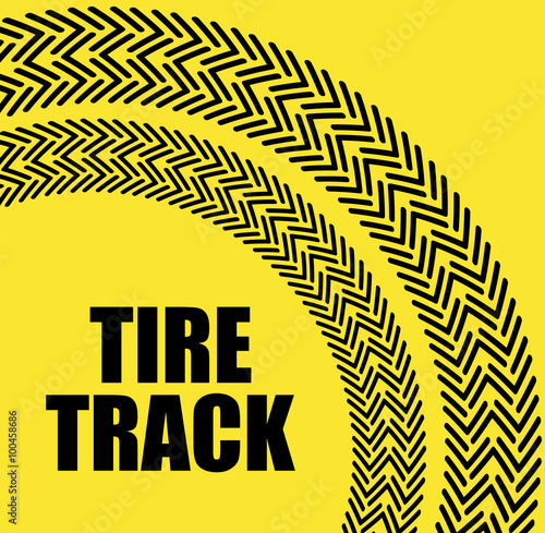 Tire track print 