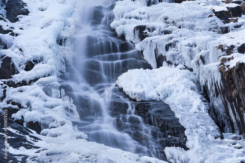 Waterfall frozen