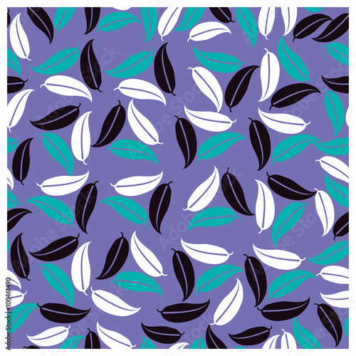 Leaves fruits and Flowers seamless pattern