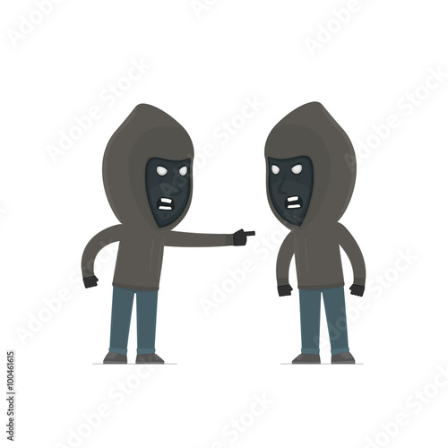Angry Character Anonymous Hackers abuses and accuses his compani