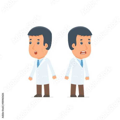 Blunt Character Doctor very surprised and did not believe his ey